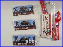 2011 Mlb All-star Game/home Run Derby/futures Game Tickets With Lanyards & Pins
