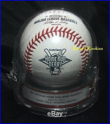 2011 RAWLINGS OFFICIAL HOME RUN DERBY BASEBALL in sealed dome w/ MLB hologram