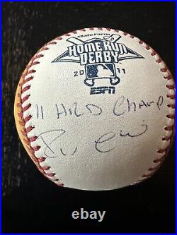 2011 Robinson Cano Signed Home Run Derby Gold OML Baseball New York Yankees Ball