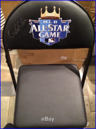 2012 Homerun Derby Used Signed Derek Jeter Chair- KC Original Box-Papers