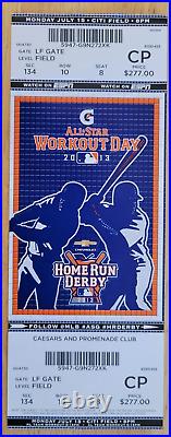 2013 All Star Game And Home Run Derby Full Tickets-mariano Riviera Mvp