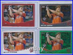 2013 Rainbow BRYCE HARPER Topps Sparkle Target Chrome Home Run Derby lot of 4