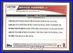 2013 TOPPS HOME RUN DERBY BRYCE HARPER CAMO #US100 42/99