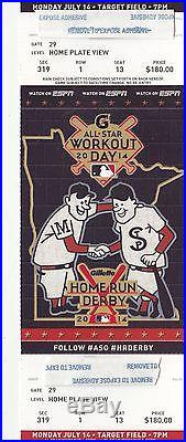 2014 MLB ALL STAR HOME RUN DERBY WORKOUT DAY UNUSED TICKET STUB MINT 7/14 TARGET
