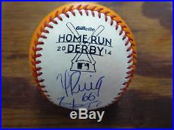 2014 MLB HOME RUN DERBY BALL SIGNED BY NINE PARTICIPANTS PUIG, DONALDSON, TULO