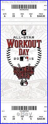 2015 All-Star Workout Day Home Run Derby Ticket Stub