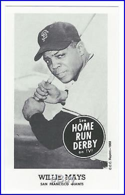 2015 HOME RUN DERBY REPRINT WILLIE MAYS ON TV SAN FRANCISCO GIANTS