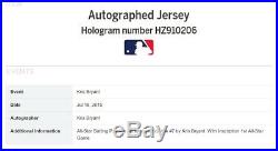 2015 Kris Bryant All Star Game Home Run Derby Jersey & Batting Gloves Auto Cubs