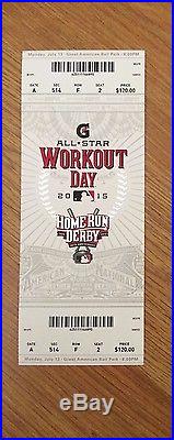 2015 MLB ALL STAR GAME CINCINNATI FULL HOME RUN DERBY TICKET