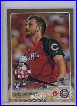 2015 TOPPS UPDATE KRIS BRYANT HOME RUN DERBY GOLD SP 1689/2015 CHICAGO CUBS