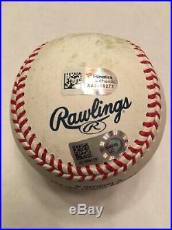 2016 ASG Home Run Derby Giancarlo Stanton Game Used Ball Marlins Yankees 1 Round