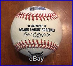 2016 Home Run Derby Game Used Baseball Giancarlo Stanton Mlb Authenticated