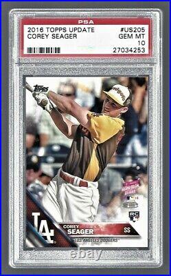 2016 Topps Update Corey Seager Dodgers #US205 Rookie PSA 10 #27034253