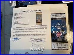 2017 ASG Game HR Home Run Derby Signed Ticket Aaron Judge JSA Letter Rookie Yr