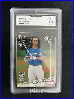 2017 Aaron Judge Rookie Rc Topps Now #346 Home Run Derby Champ Gma 10