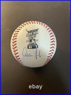 2017 Aaron Judge Signed Baseball Home Run Derby With COA+Hologram