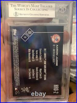 2017 Aaron Judge Topps Now Home Run Derby Rc BGS 9