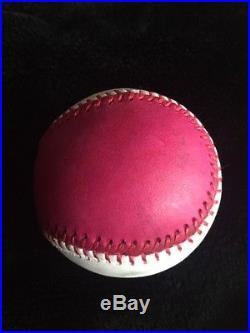 2017 Gary Sanchez Home Run Derby Game Used Baseball Pink Out Yankees MLB Holo