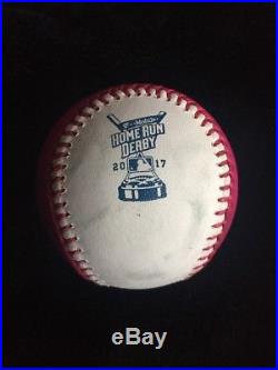 2017 Gary Sanchez Home Run Derby Game Used Baseball Pink Out Yankees MLB Holo