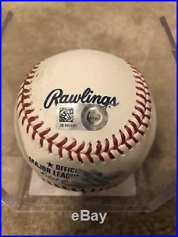 2017 Mlb Homerun Derby Game Used Justin Bour Ball MLB Authenticate Judge Marlins