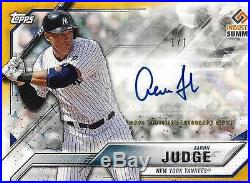 2017 Topps Aaron Judge Yankees Rookie Autograph-1/1 MLB Home Run Derby Winner