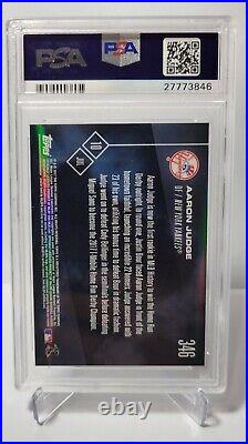 2017 Topps Now #346 Aaron Judge Home Run Derby Champion RC ROOKIE PSA 10
