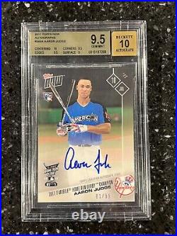 2017 Topps Now Aaron Judge 81/99 Auto 10 Card BGS 9.5 Home Run Derby RC #346A
