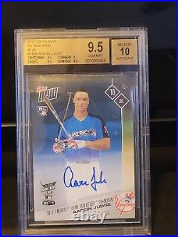 2017 Topps Now Aaron Judge Home Run Derby Auto Blue /49 BGS 9.5 With10 AUTO