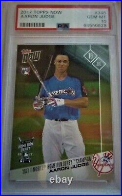 2017 Topps Now Aaron Judge. Home Run Derby Champion #346 Rc Rookie Psa 10