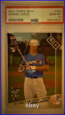 2017 Topps Now Aaron Judge. Home Run Derby Champion #346 Rc Rookie Psa 10