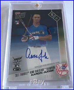 2017 Topps Now Aaron Judge Home Run Derby Champion Auto #23/49 Yankees RC