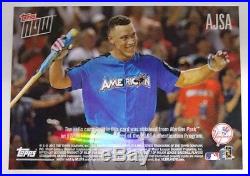 2017 Topps Now Aaron Judge Home Run Derby Game Used Sock Relic AJSA #30/49