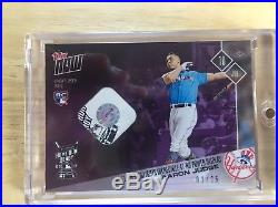 2017 Topps Now Aaron Judge Home Run Derby Logo Used Baseball 1/25