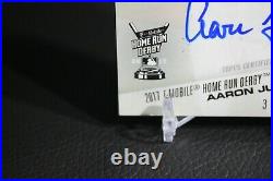 2017 Topps Now Aaron Judge Home Run Derby On-Card Auto Rookie 37/99