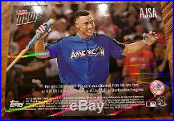 2017 Topps Now Aaron Judge Home Run Derby Sock Relic card #'d 45/49 Yankees