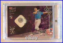 2017 Topps Now Aaron Judge Rookie Home Run Derby Baseball Relic 04/25