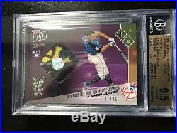 2017 Topps Now Aaron Judge SOCK RELIC Home Run Derby #1/25 Champ MVP BGS 9.5