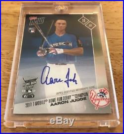 2017 Topps Now Auto Aaron Judge Home Run Derby Champion Auto #/28/49 Yankees RC