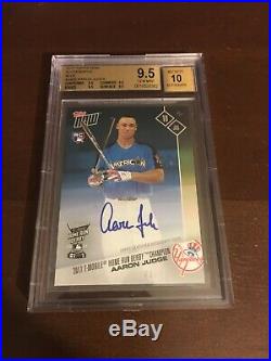 2017 Topps Now Home Run Derby Aaron Judge RC AUTO /49 BGS 9.5 With 10 Autograph