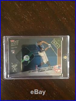 2017 Topps Now Home Run Derby Aaron Judge Relic Sock 41/49 RC