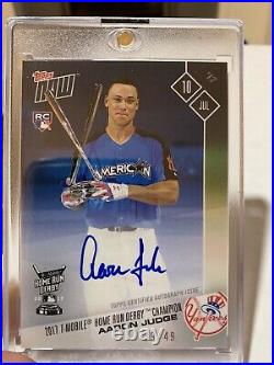 2017 Topps Now Home Run Derby Aaron Judge auto 346B 39/49