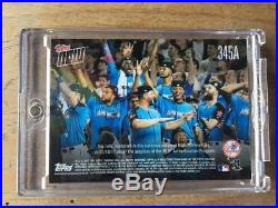 2017 Topps Now Home Run Derby Game Used Ball Relic Aaron Judge Yankees #08/25