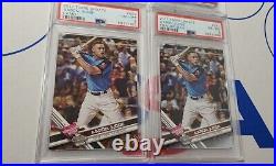 2017 Topps Update US1 Aaron Judge Home Run Derby RC Camo Pink Blue Gold /25 /50
