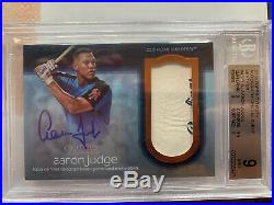 2018 Topps Dynasty Aaron Judge Home Run Derby Patch Ball Auto 4/5 BGS 9/10