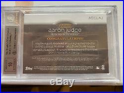 2018 Topps Dynasty Aaron Judge Home Run Derby Patch Ball Auto 4/5 BGS 9/10