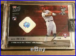 2018 Topps NOW HRD-11A Rhys Hoskins Philadelphia Phillies Home Run Derby Relic
