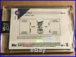 2018 Topps NOW HRD-20A Javier Baez Chicago Cubs Home Run Derby Sock Relic /49