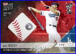 2018 Topps NOW MLB HRD-14A Max Muncy 2018 Home Run Derby Relic /10