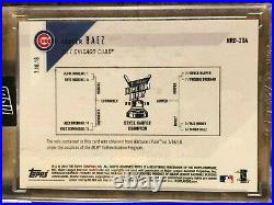 2018 Topps Now #40A Javier Baez Chicago Cubs Home Run Derby Sock Relic 16/49
