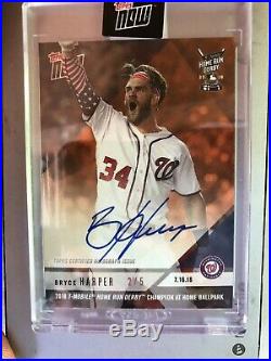 2018 Topps Now Bryce Harper Home Run Derby 632 Auto 2/5 ONLY 5 ON EBAY Phillies